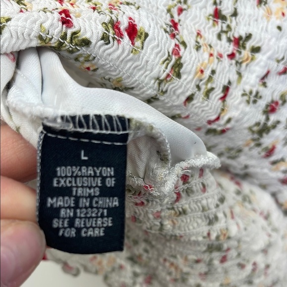 J for Justify Multicolored Crop Blouse with Ruched Tie Front - Picture 8 of 8